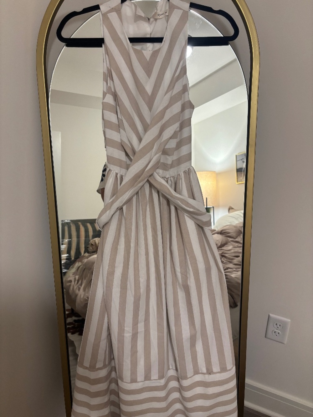 Mustard Seed Women's Pink and Tan Dress